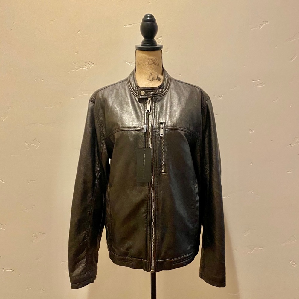 Andrew Marc | men’s moto leather jacket